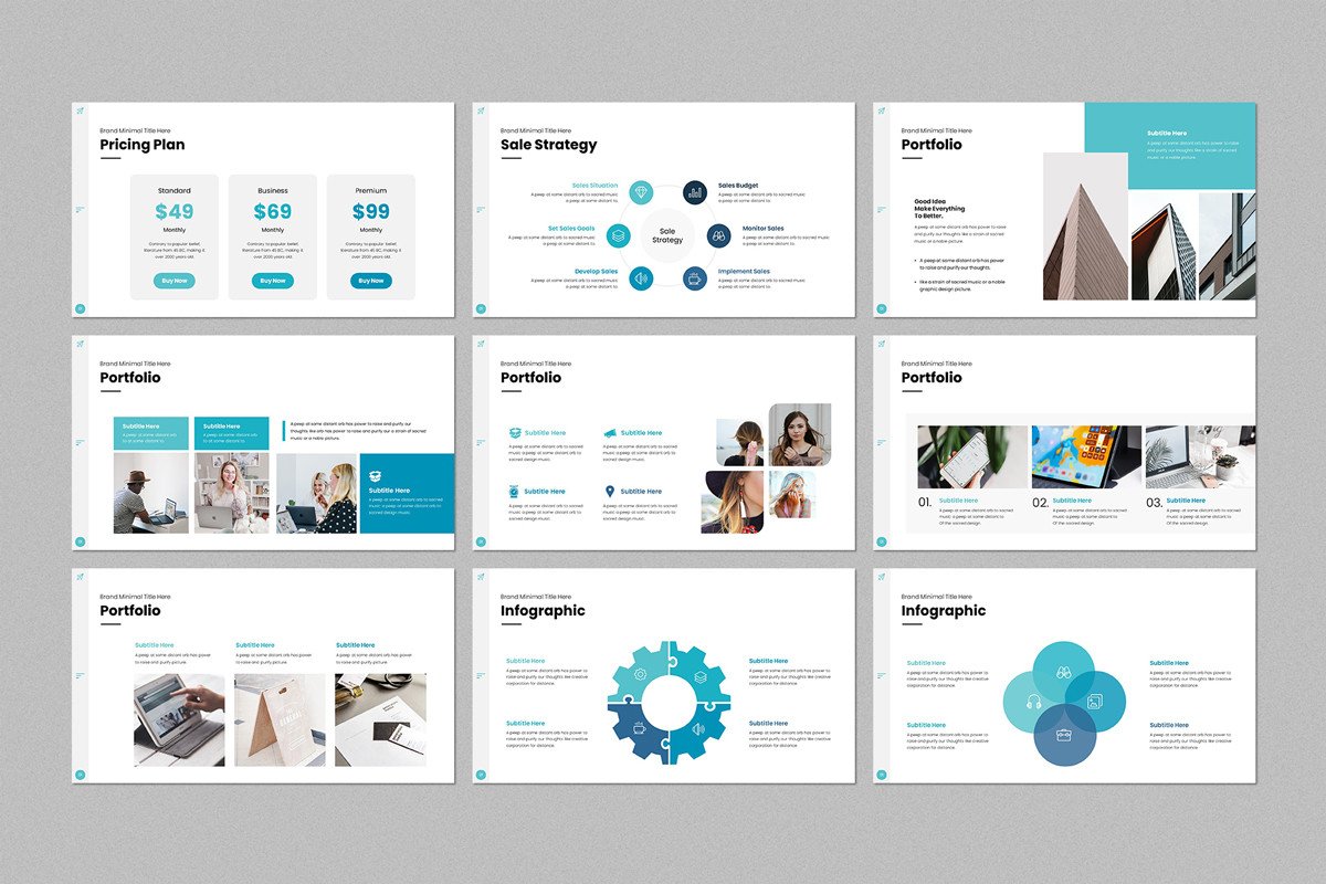 Minimalist and Clean Layouts